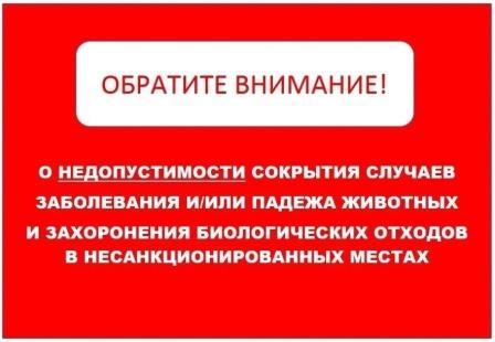 Во исполнение поручения протокола совещания под председательством статс-секретаря — заместителя Министра сельского хозяйства Российской Федерации М.И. Увайдова от 27.02.2025 № УМ-25/84 информируем население Комаричского муниципального района о недопустимо.